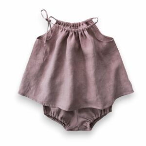 Lniany tank top dziecięcy SUNNY