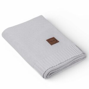 Bambusowo Bawełniany Kocyk niemowlęcy BASIC – Fog